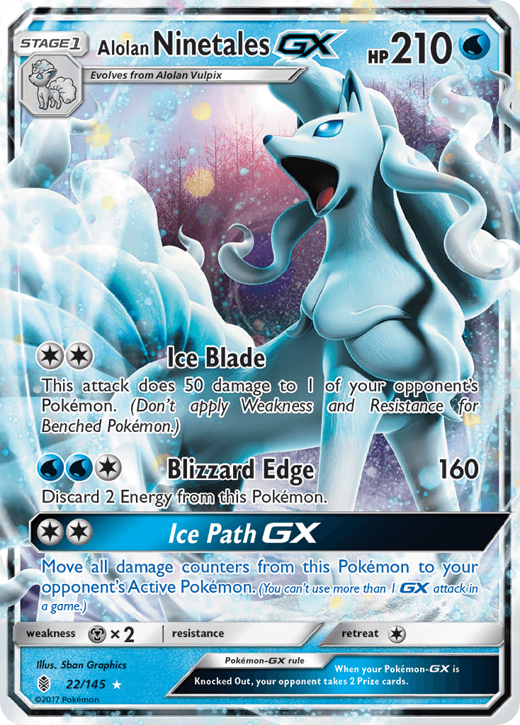 Alolan Ninetales-GX card