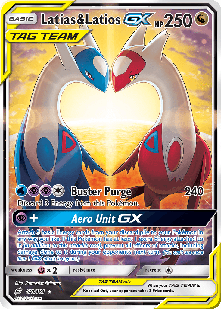 Latias & Latios-GX card