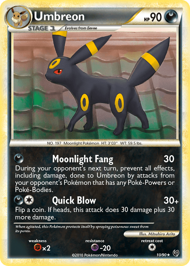 Umbreon #10 from HS—Undaunted — recent eBay sold price: $50.00