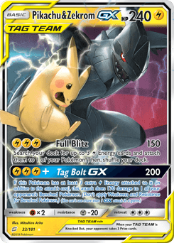 Pikachu & Zekrom-GX — Team Up