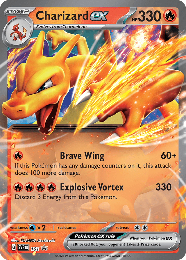 Charizard ex #161 from Scarlet & Violet Black Star Promos — recent eBay sold price: $0.00